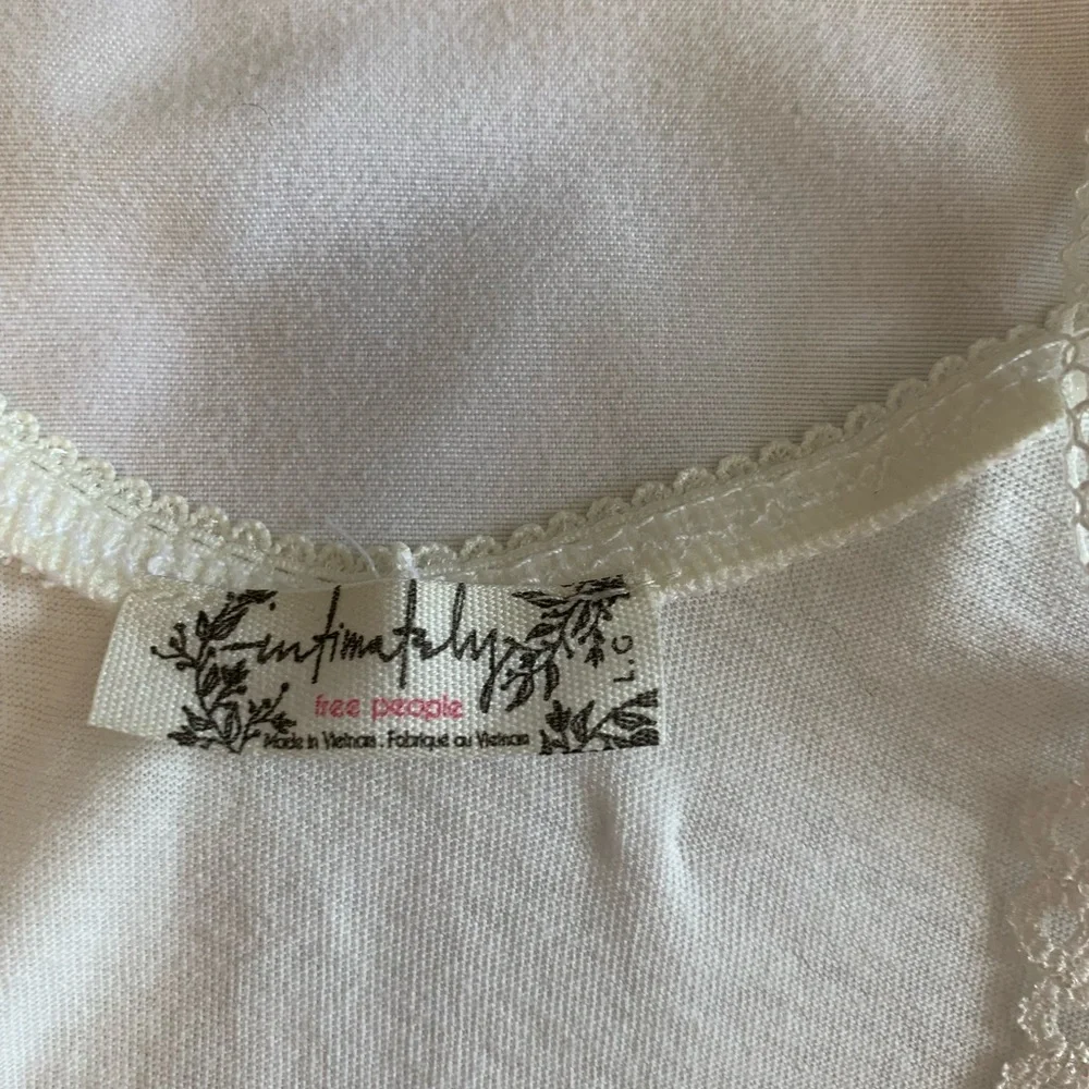 NWT Free People White Lace Detail Chemise